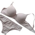 CONJUNTO LINGERIE COM BOJO NA COR  BEGE TAMANHO GG