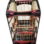 GAIOLA DE LUXO PARA TRINCA FERRO EM MADEIRA E BAMBU