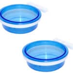 Kit 2un Porta Vitamina Italiano azul Gg Com Suporte - Toco tucanoo