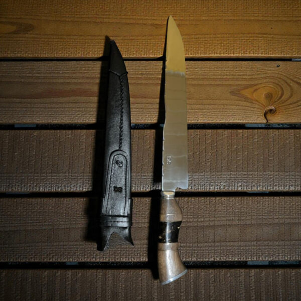 Faca Trad Grossa 5mm Artesanal Sg Gravação Grátis 10 Pol CABO ALEATORIS