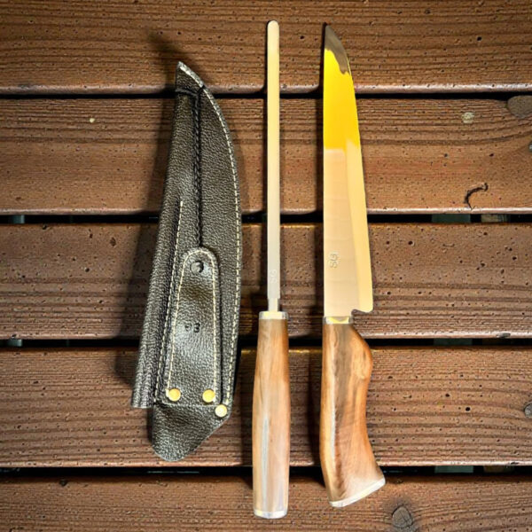 Conjunto churrasco campeiro Sg 9 Pol + Bainha