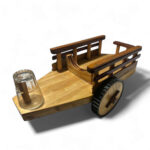 Carroça Porta garrafa de Bebidas/cachaça Rustica Artesanal