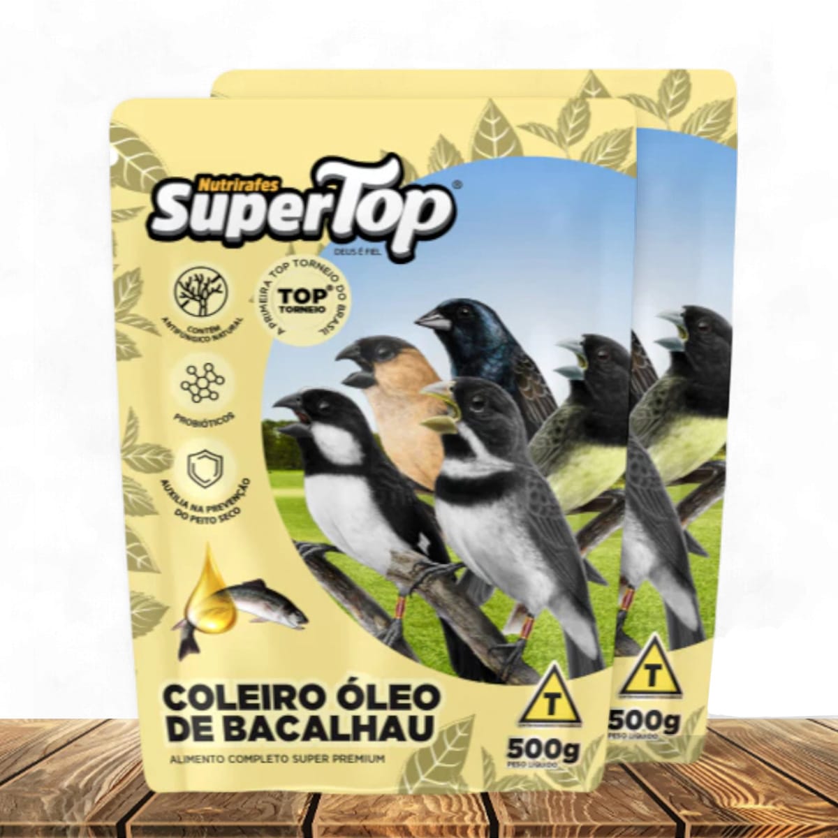 padrao-1200x1200_001 KIT 2 UNIDADE Super Top Coleiro Óleo De Bacalhau 500G - Imagem 1