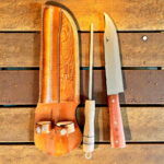 CONJUNTO PARA CHURRASCO FACA E CHAIRA