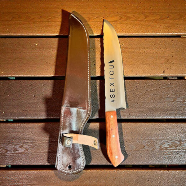 Faca Artesanal Aço Inox Bainha Country Sextou